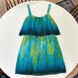 Vibrant Turquoise and Teal Dress